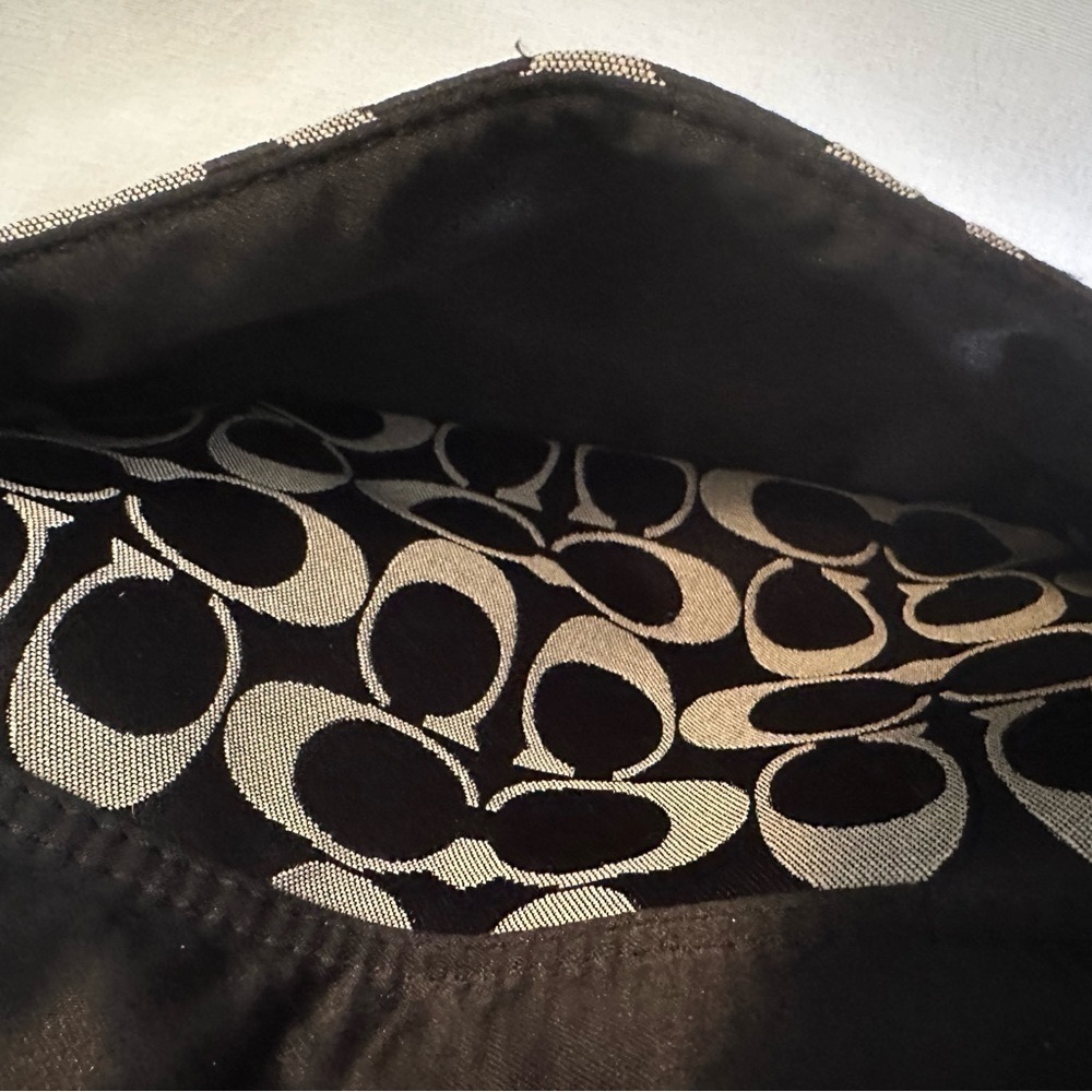 Coach Signature Logo North/South Purse-Tote-Satchel-Handbag - Picture 5 of 11